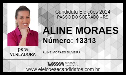 Candidato ALINE MORAES 2024 - PASSO DO SOBRADO - Eleições