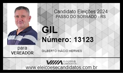 Candidato GIL 2024 - PASSO DO SOBRADO - Eleições