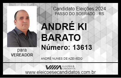 Candidato ANDRÉ KI BARATO 2024 - PASSO DO SOBRADO - Eleições