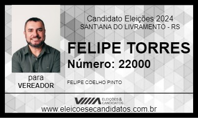 Candidato FELIPE TORRES 2024 - SANT\ANA DO LIVRAMENTO - Eleições