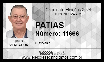 Candidato PATIAS 2024 - TUCUNDUVA - Eleições