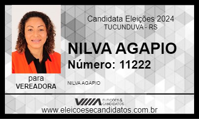 Candidato NILVA AGAPIO 2024 - TUCUNDUVA - Eleições