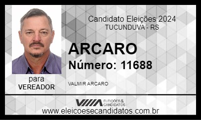 Candidato ARCARO 2024 - TUCUNDUVA - Eleições