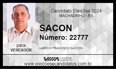 Candidato SACON 2024 - MACHADINHO - Eleições