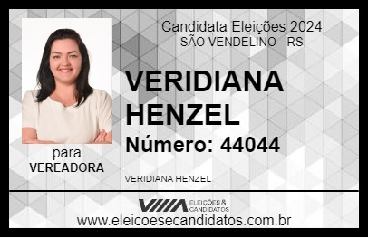 Candidato VERIDIANA HENZEL 2024 - SÃO VENDELINO - Eleições