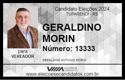 Candidato GERALDINO MORIN 2024 - TUPARENDI - Eleições