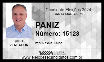 Candidato PANIZ 2024 - SANTA MARIA - Eleições