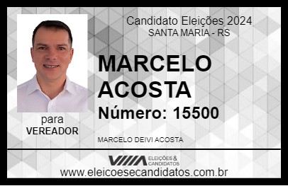 Candidato MARCELO ACOSTA 2024 - SANTA MARIA - Eleições