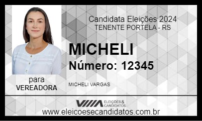 Candidato MICHELI 2024 - TENENTE PORTELA - Eleições