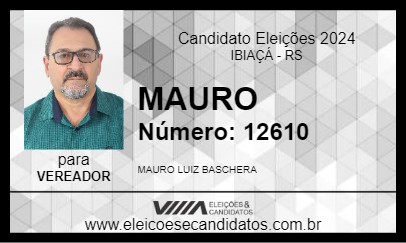 Candidato MAURO 2024 - IBIAÇÁ - Eleições