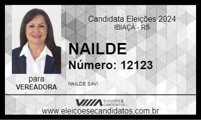 Candidato NAILDE 2024 - IBIAÇÁ - Eleições