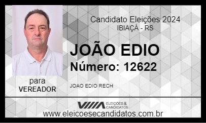 Candidato JOÃO EDIO 2024 - IBIAÇÁ - Eleições