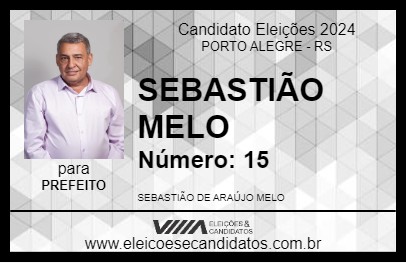 Candidato SEBASTIÃO MELO 2024 - PORTO ALEGRE - Eleições