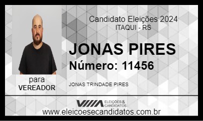 Candidato JONAS PIRES 2024 - ITAQUI - Eleições