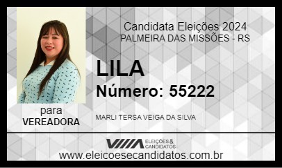 Candidato LILA 2024 - PALMEIRA DAS MISSÕES - Eleições