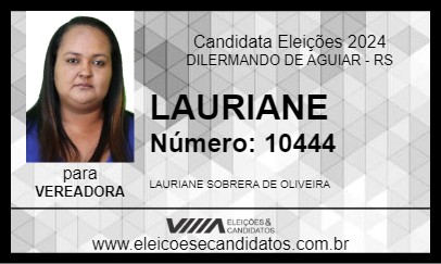 Candidato LAURIANE 2024 - DILERMANDO DE AGUIAR - Eleições