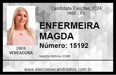 Candidato ENFERMEIRA MAGDA 2024 - IMBÉ - Eleições