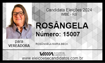 Candidato ROSÂNGELA 2024 - IMBÉ - Eleições