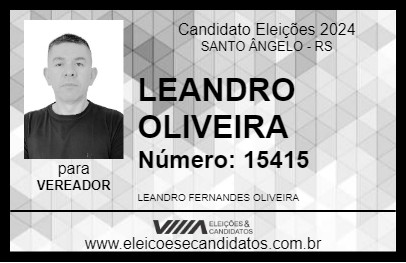 Candidato LEANDRO OLIVEIRA 2024 - SANTO ÂNGELO - Eleições