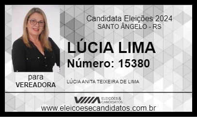 Candidato LÚCIA LIMA 2024 - SANTO ÂNGELO - Eleições