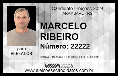 Candidato MARCELO RIBEIRO 2024 - ARAMBARÉ - Eleições