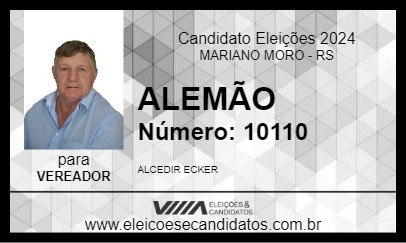 Candidato ALEMÃO 2024 - MARIANO MORO - Eleições