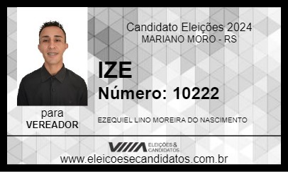 Candidato IZE 2024 - MARIANO MORO - Eleições