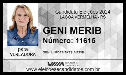 Candidato GENI MERIB 2024 - LAGOA VERMELHA - Eleições