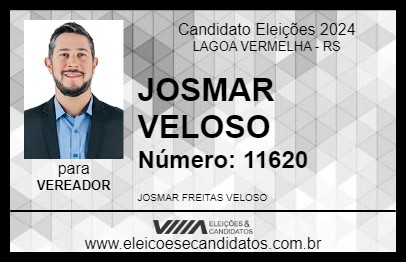 Candidato JOSMAR VELOSO 2024 - LAGOA VERMELHA - Eleições