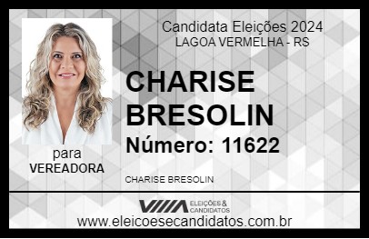 Candidato CHARISE BRESOLIN 2024 - LAGOA VERMELHA - Eleições