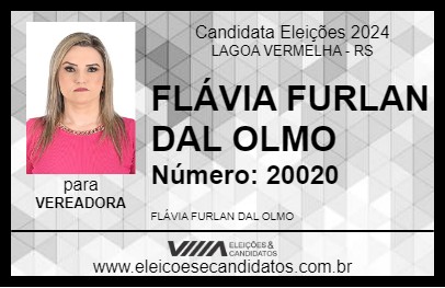 Candidato FLÁVIA FURLAN DAL OLMO 2024 - LAGOA VERMELHA - Eleições