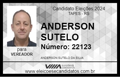 Candidato ANDERSON SUTELO 2024 - TAPES - Eleições