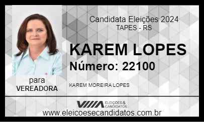 Candidato KAREM LOPES 2024 - TAPES - Eleições