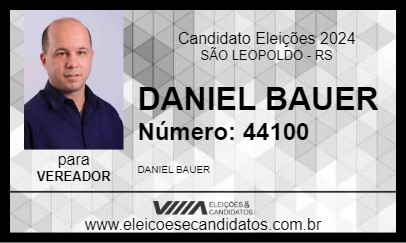 Candidato DANIEL BAUER 2024 - SÃO LEOPOLDO - Eleições