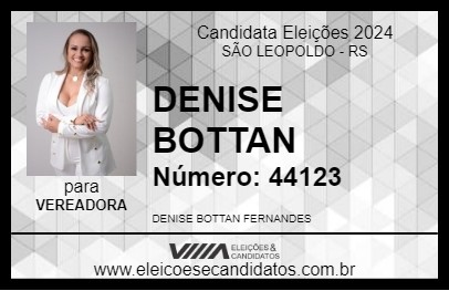 Candidato DENISE BOTTAN 2024 - SÃO LEOPOLDO - Eleições