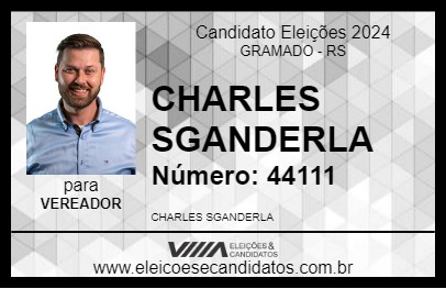 Candidato CHARLES SGANDERLA 2024 - GRAMADO - Eleições