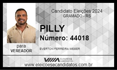 Candidato PILLY 2024 - GRAMADO - Eleições