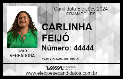 Candidato CARLINHA FEIJÓ 2024 - GRAMADO - Eleições