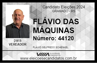 Candidato FLÁVIO DAS MÁQUINAS 2024 - GRAMADO - Eleições