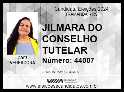 Candidato JILMARA DO CONSELHO TUTELAR 2024 - TRAMANDAÍ - Eleições