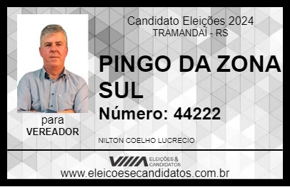 Candidato PINGO DA ZONA SUL 2024 - TRAMANDAÍ - Eleições