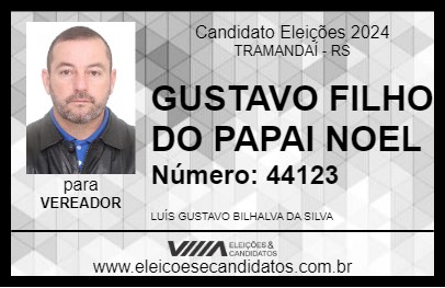 Candidato GUSTAVO FILHO DO PAPAI NOEL 2024 - TRAMANDAÍ - Eleições