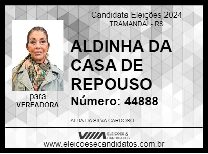 Candidato ALDINHA DA CASA DE REPOUSO 2024 - TRAMANDAÍ - Eleições