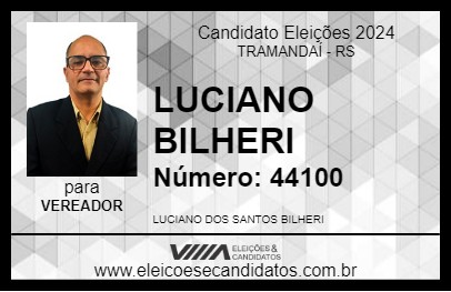 Candidato LUCIANO BILHERI 2024 - TRAMANDAÍ - Eleições