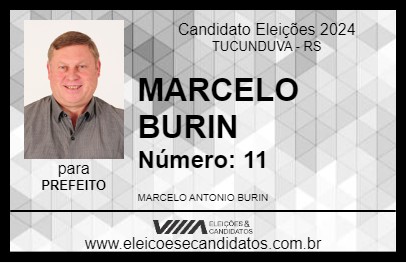 Candidato MARCELO BURIN 2024 - TUCUNDUVA - Eleições