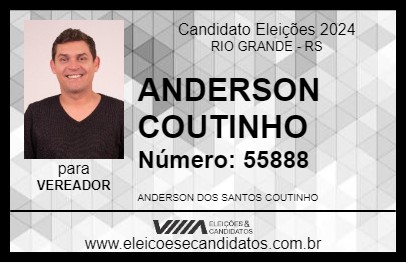 Candidato ANDERSON COUTINHO 2024 - RIO GRANDE - Eleições