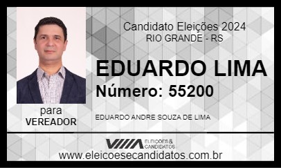 Candidato EDUARDO LIMA 2024 - RIO GRANDE - Eleições