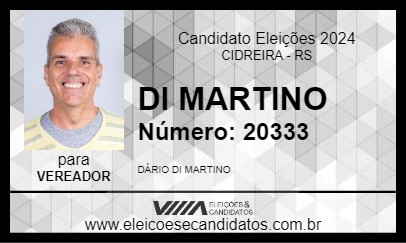 Candidato DI MARTINO 2024 - CIDREIRA - Eleições