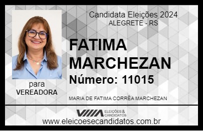 Candidato FATIMA MARCHEZAN 2024 - ALEGRETE - Eleições