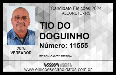 Candidato TIO DO DOGUINHO 2024 - ALEGRETE - Eleições